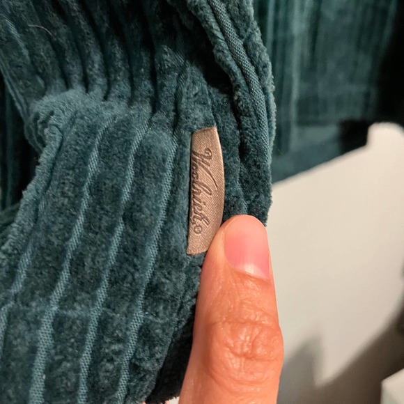 Woolrich Women's 2XL Ribbed Full Zip Sweater Vest Cotton Green Pockets Corduroy - Picture 4 of 9